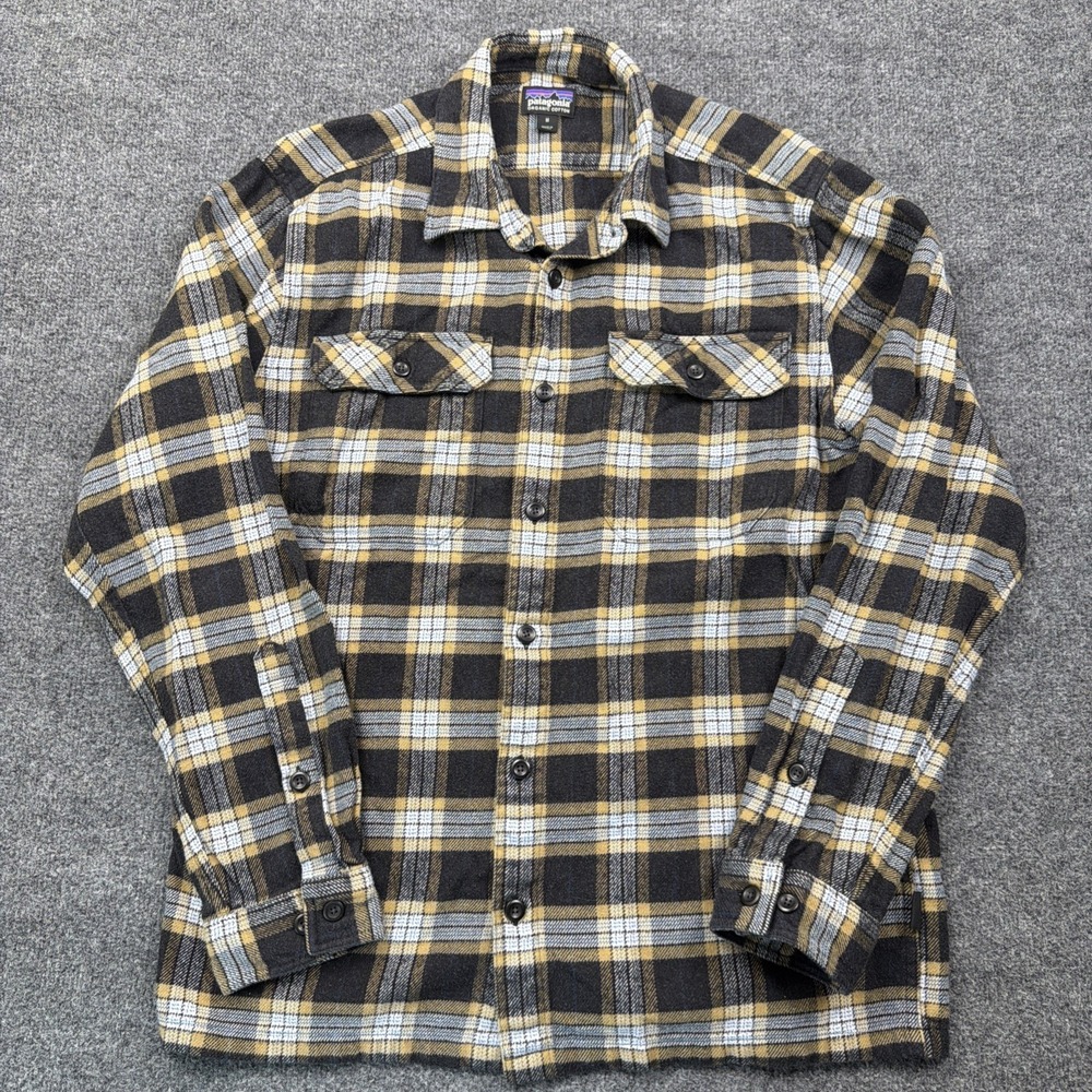 Patagonia Fjord Flannel Shirt Long Sleeve Mens Organic Cotton Midweight Medium